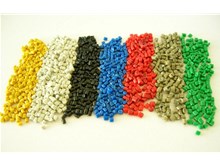 The whole production process of plastic particles